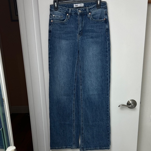 37. YMI Women's Luxe Bella Wide leg, Hise Rise Jeans, Sz. 5/27, Worn once, EUC - Picture 4 of 14